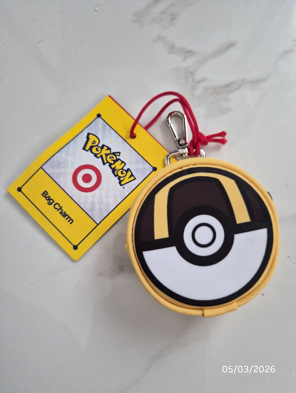 Pokemon X Target Pokeball Bag Charm - Yellow